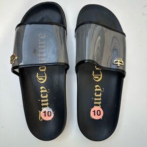 Juicy Couture Black Slide Sandals